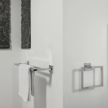 Tiger Dubbel Handdoekrek Items Chroom - Afbeelding 2