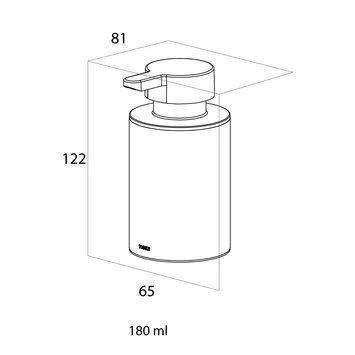 Tiger Zeepdispenser Colar RVS - Afbeelding 6