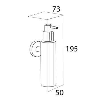 Tiger Zeepdispenser Boston Hangend Chroom - Afbeelding 4