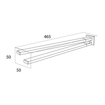 Tiger Handdoekrek Items Met Draaibare Armen Chroom - Afbeelding 4
