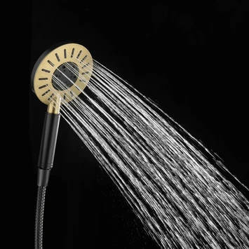 Tiger Regendoucheset Akcent Zwart Messing - Afbeelding 5