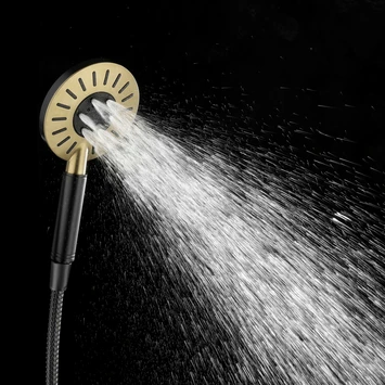 Tiger Regendoucheset Akcent Zwart Messing - Afbeelding 6