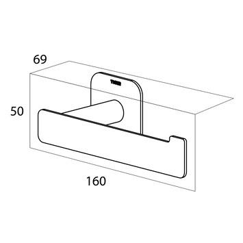 Tiger Colar Toiletrolhouder Zonder Klep Zwart - Afbeelding 9
