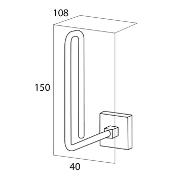 Tiger Reserverolhouder Melbourne Hangend RVS - Afbeelding 5