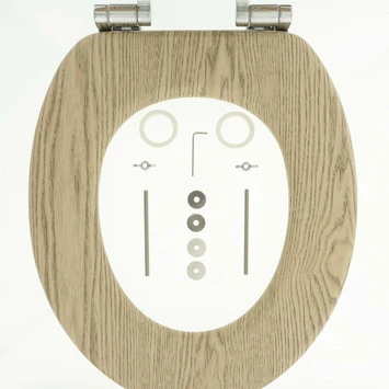 Tiger WC Bril Steigerhout Met Softclose - Afbeelding 9