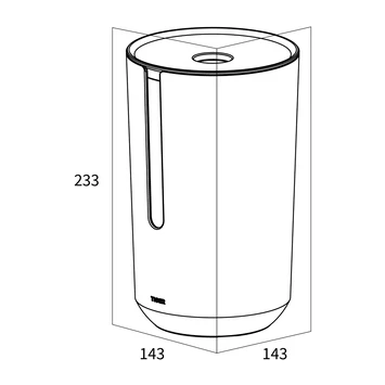 Tiger Reserverolhouder Tess Staand Zwart/antraciet - Afbeelding 6