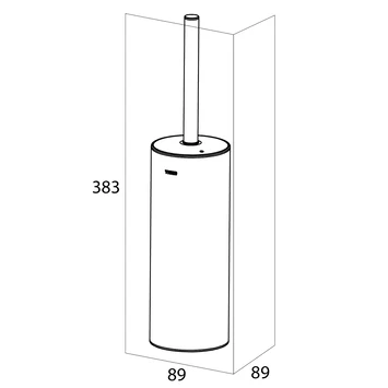 Tiger Toiletborstelhouder Noon Vrijstaand Zwart - Afbeelding 5