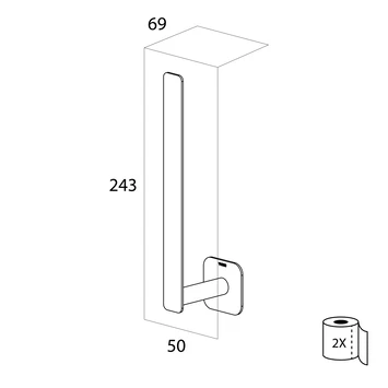 Tiger Reserverolhouder Colar Zwart - Afbeelding 2