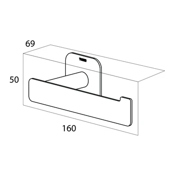 Tiger Toiletrolhouder Colar L Chroom - Afbeelding 8