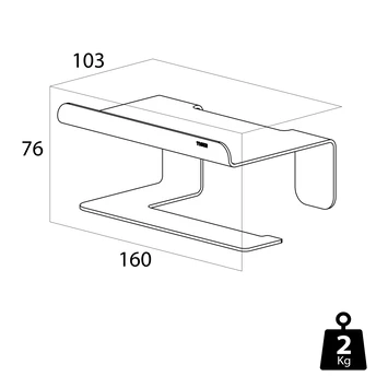 Tiger Toiletrolhouder Colar Met Plateau Chroom - Afbeelding 10