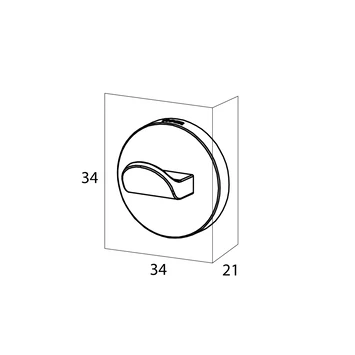 Tiger Noon Zelfklevende Kleine Haak Chroom - Afbeelding 7