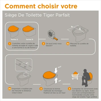 Tiger WC Bril Amadora Grijs Kunststof Met Softclose - Afbeelding 5