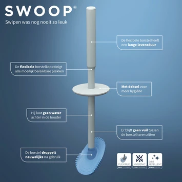 Tiger Toiletborstel Swoop Flexibel Lichtgrijs - Afbeelding 6