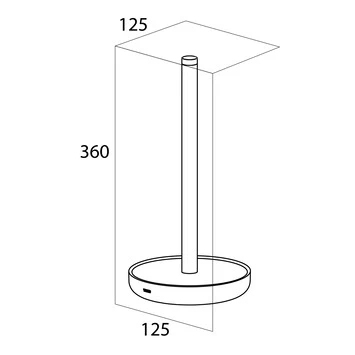 Tiger Reserverolhouder Urban Wit Staand - Afbeelding 10