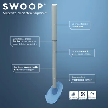 Tiger Toiletborstelhouder TESS Vrijstaand Met Swoop Borstel Wit/lichtgrijs - Afbeelding 11