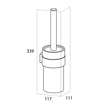 Tiger Toiletborstelhouder Nomad Hangend Zwart - Afbeelding 2