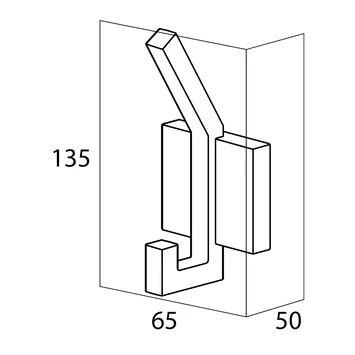 Tiger Haak Zenna Groot Chroom/Wengé - Afbeelding 4