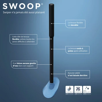 Tiger Toiletborstelhouder TESS Vrijstaand Met Swoop Borstel Blauw/zwart - Afbeelding 11