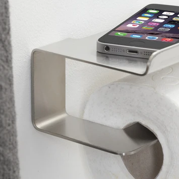 Tiger Toiletrolhouder Colar Met Plateau RVS - Afbeelding 6