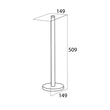 Tiger Reserverolhouder Boston Chroom Losstaand - Afbeelding 5