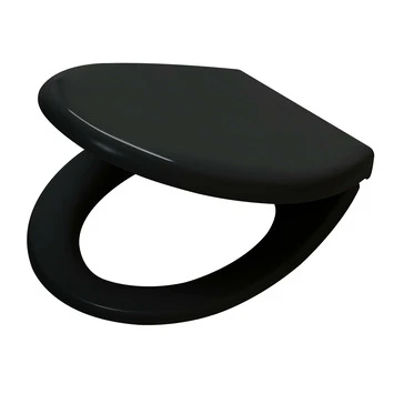 Tiger WC Bril Amadora Zwart Kunststof Met Softclose - Afbeelding 2