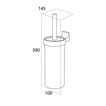 Tiger Toiletborstelhouder Ontario Chroom - Afbeelding 2