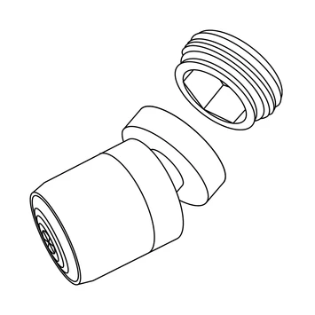 Tiger Splash Straalregelaar Wastafelkraan Met Kogelgewricht Waterbesparend Chroom M22/M24 - Afbeelding 5