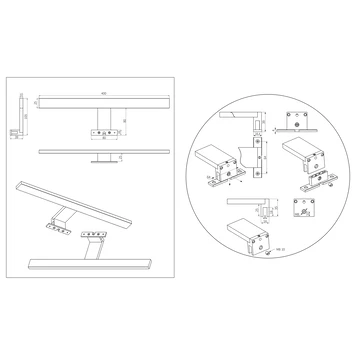 Tiger Spiegelverlichting Aurel Chroom 30 Cm 6100K - Afbeelding 9