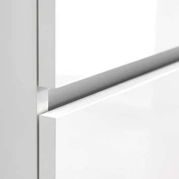 Tiger Karlo Badkamermeubel 60 Cm Hoogglans Wit Met Wastafel Zwart - Afbeelding 3