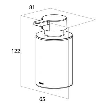 Tiger Zeepdispenser Colar Chroom - Afbeelding 5