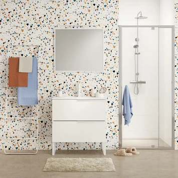 Tiger Badmeubelset Pocket 60 Cm Met 2 Lades Wit Incl. Looppoten - Afbeelding 2