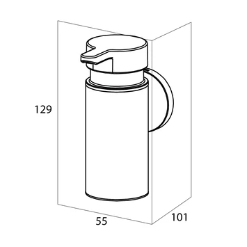 Tiger Zeepdispenser Noon Medium Zwart - Afbeelding 9