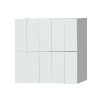 Tiger Maryport Badkamermeubelset 60 Cm Mat Wit Met Licht Eiken Wasblad, Witte Keramische Opzetkom En Matzwarte Grepen - Afbeelding 9