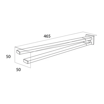 Tiger Handdoekrek Items Met Draaibare Armen RVS - Afbeelding 5