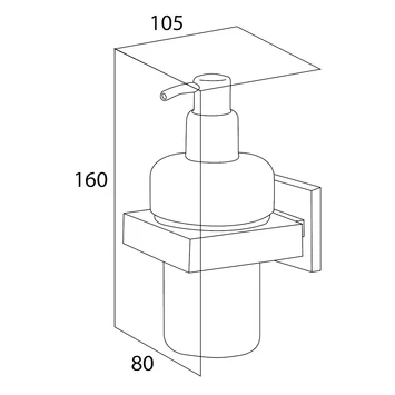 Tiger Zeepdispenser Items Hangend RVS - Afbeelding 4