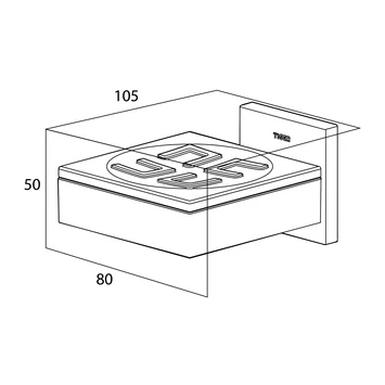 Tiger Zeepbakje Items Hangend RVS - Afbeelding 4