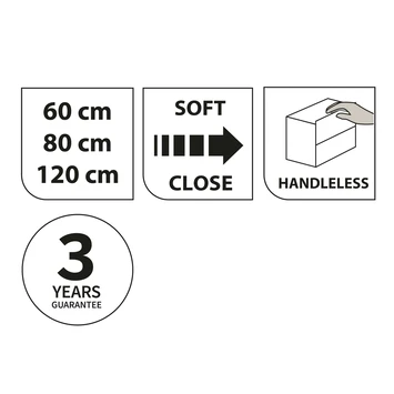 Tiger Karlo Badkamermeubel 60 Cm Hoogglans Wit Met Wastafel Hoogglans Wit - Afbeelding 8